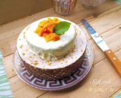 芒果柚子双层慕斯蛋糕