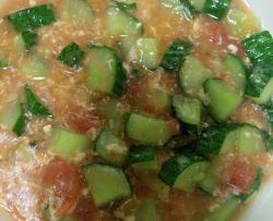 西红柿黄瓜炒鸡蛋