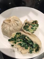 无油韭菜生鸡蛋包子