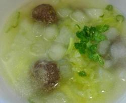 宝宝辅食之牛肉丸子冬瓜汤