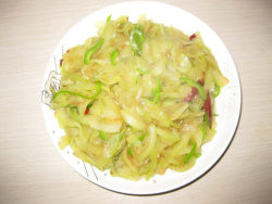 清淡夏季菜----炒西瓜皮