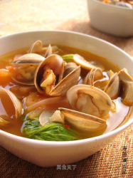 夏日开胃汤“韩式泡菜蛤蜊汤”