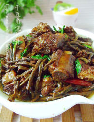 干豆角烧排骨