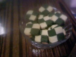 抹茶棋格饼干