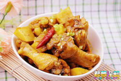 辛香开胃----咖喱土豆炖翅根