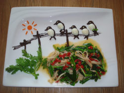 #春食野菜香#油泼韭菜金针菇