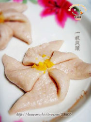 一帆风顺---紫甘兰馒头