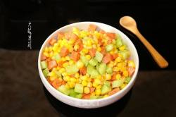 嫩玉米粒炒火腿肠