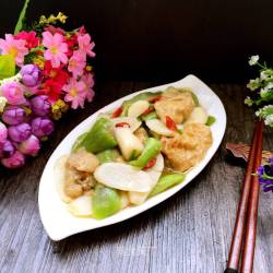 山药面筋炒丝瓜