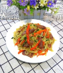 萝卜丝炒腊肠