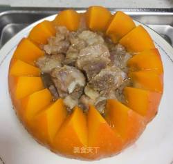 南瓜盅酿排骨