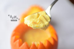 创意原盅南瓜蒸蛋