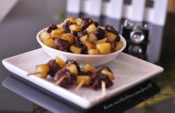 黑椒牛肉土豆迷你串