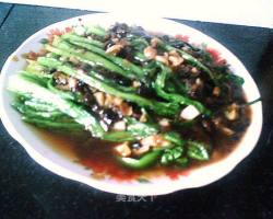 豆豉蒜蓉油麦菜