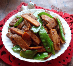 素炒香干荷兰豆