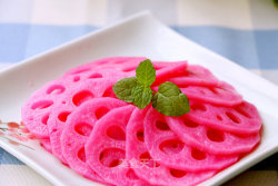 清凉酸爽的夏日小菜--胭脂藕