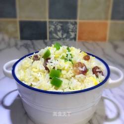 青椒腊肠炒饭