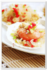 最爱的海鲜简单制作--------蒜茸粉丝蒸扇贝