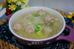 ＃信任之美＃萝卜丝汆肉丸汤