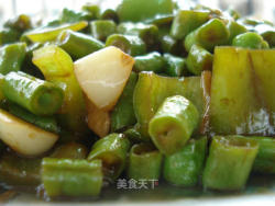 简单-青辣椒炒长豆角