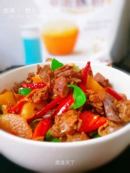 麻辣萝卜炖土鸭