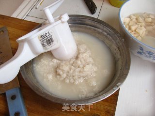 [11圖]電飯鍋----藕粉和雞蛋火腿藕餅的家常做法,配方,步驟圖解