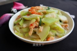 虾仁烧蒲瓜