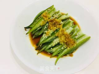 [9圖]蒜香秋葵的家常做法,竅門,配方,步驟圖解 - 菜譜網