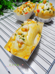 虾仁玉米面包