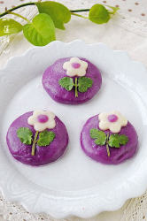 花朵紫薯饼~~~~女人如花