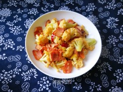 #团圆饭#培根炒花菜