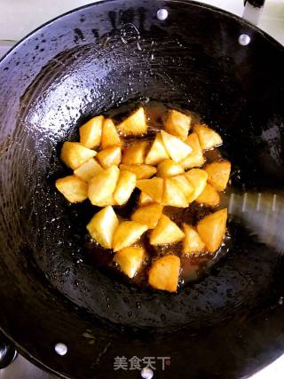 拔丝土豆的制作过程图片
