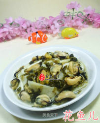 雪菜茭白炒淡菜