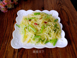 【东北】芹菜炒土豆丝