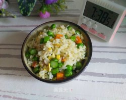 芦笋豌豆炒饭