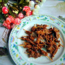 烤牙签肉-------微波炉小吃