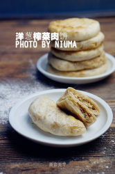 洋葱榨菜鲜肉饼