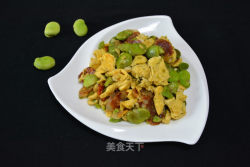 【台州】香肠蚕豆炒蛋