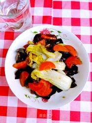 #妈妈的味道#娃娃菜炒黑木耳