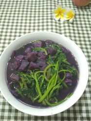 紫薯薯叶汤