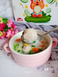 黄瓜肉丸青菜粥