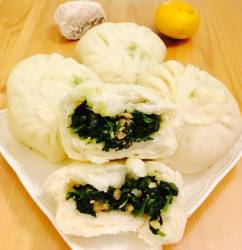 萝卜缨香菇猪肉包子