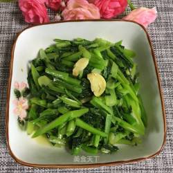 蒜香炝炒油菜