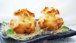 香草奶油酱泡芙