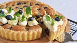 蓝莓塔 杏仁奶油馅（视频菜谱）