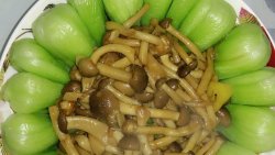 蚝油油菜蟹味菇