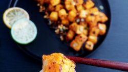 豆豉蒜香炸豆腐