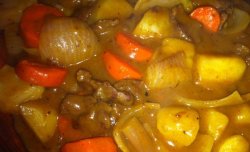 咖喱牛肉土豆胡萝卜青椒洋葱