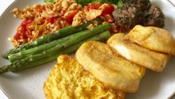 无油烤蛋液馒头片---空气炸锅