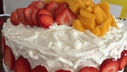 水果奶油南瓜蒸蛋糕